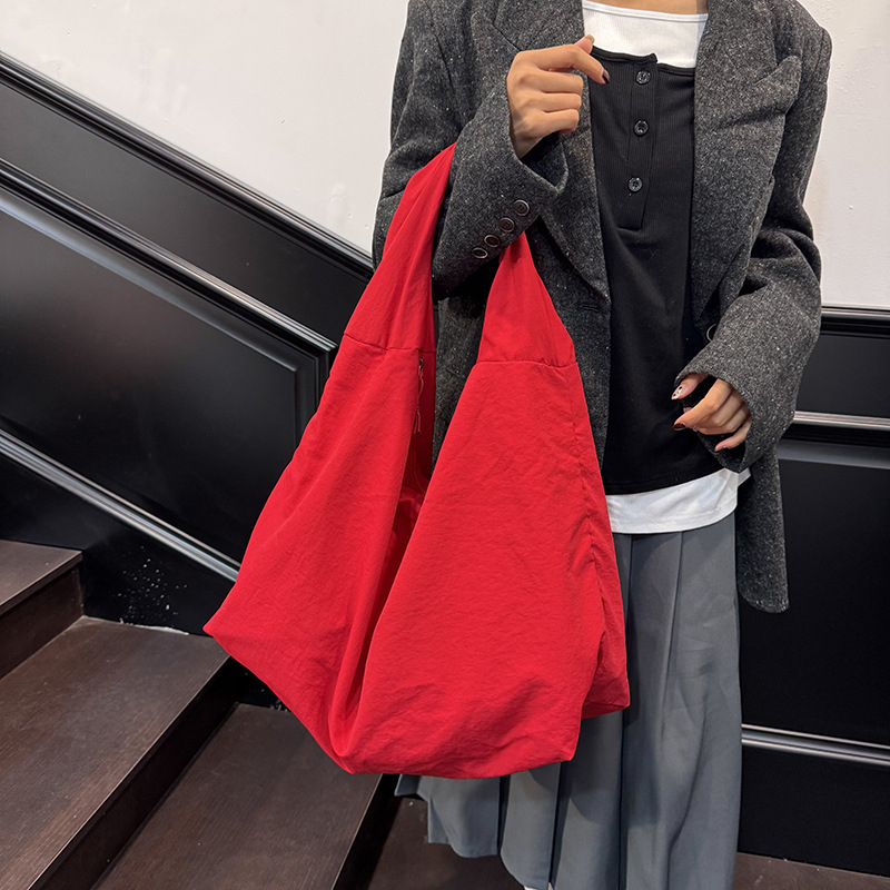 Torba preko ramena od najlona s velikim kapacitetom, japansko-korejsko-honkongški stil, retro ženska torba