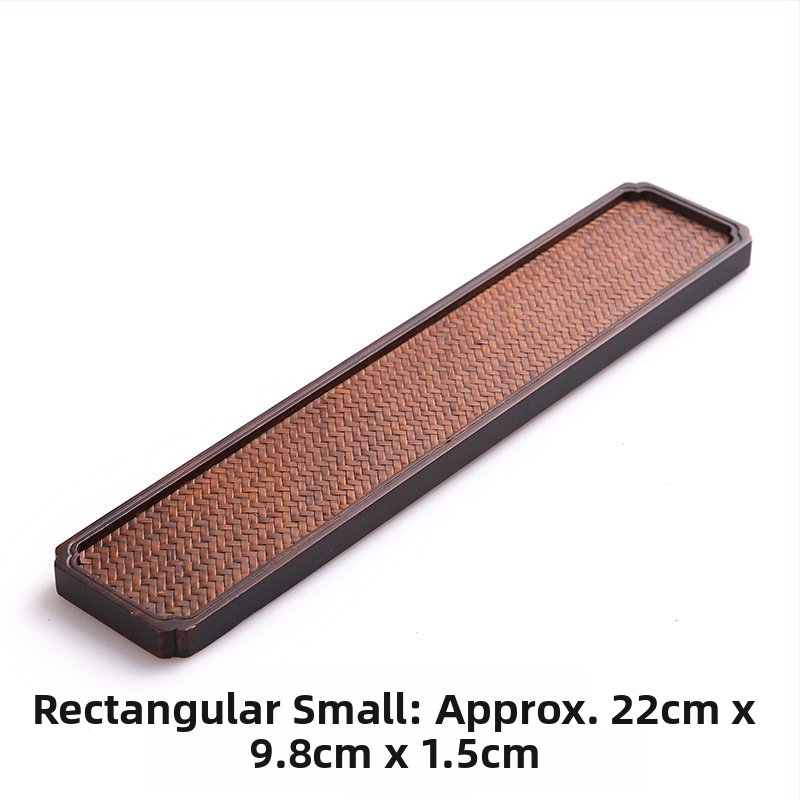 Tavă de ceai din bambus, strat unic, pentru infuzie uscată, suport pentru ceainic, măsuță de ceai mică, accesorii pentru ceremonia ceaiului
