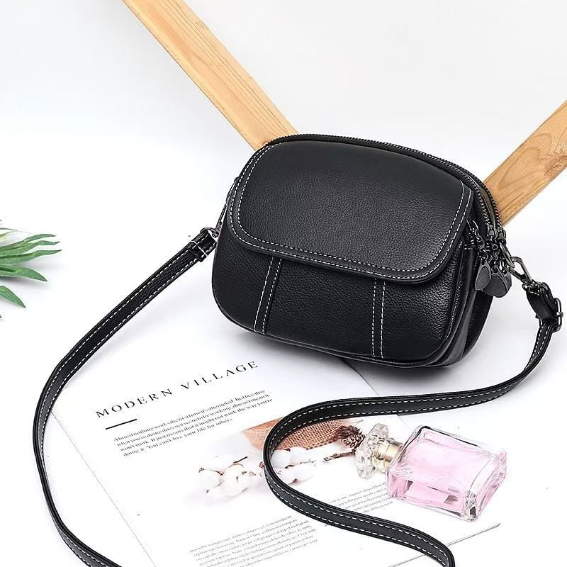 Damska torba cross-border, lagani luksuz, novi stil, svestrana ramena crossbody, višeslojna retro mala torba