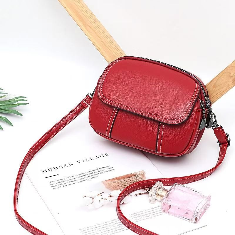 Damska torba cross-border, lagani luksuz, novi stil, svestrana ramena crossbody, višeslojna retro mala torba
