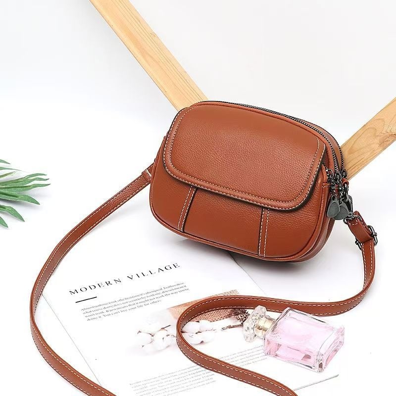 Damska torba cross-border, lagani luksuz, novi stil, svestrana ramena crossbody, višeslojna retro mala torba