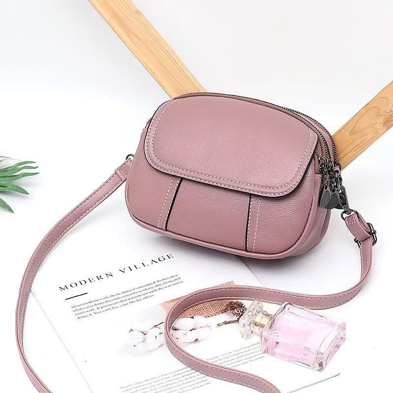 Damska torba cross-border, lagani luksuz, novi stil, svestrana ramena crossbody, višeslojna retro mala torba
