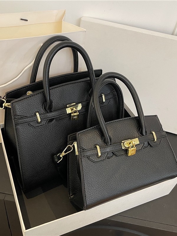 PU Kelly torba s lychee uzorkom i platinskim završetkom, velika zapremina, za rameni ili crossbody, žene