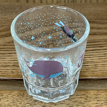 60 ml δώρο ποτήρι για soju, sake και λευκό κρασί, με φλοράλ σχέδιο και κορεατικού στυλ, στρογγυλό