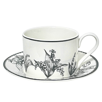 Set de cești de cafea din ceramică cu farfurie florală, stil pastoral franțuzesc, farfurie pentru desert, veselă retro luxoasă.