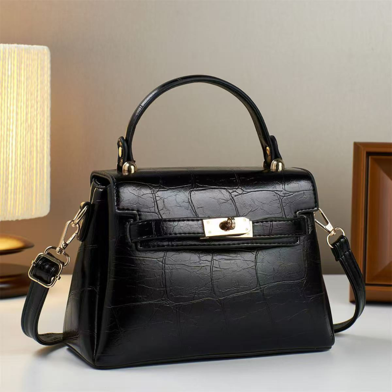 Mini Kelly torbica u retro stilu za žene, PU, mala veličina, crossbody/ramenska torba, proljetna kolekcija 2024