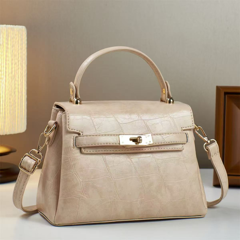 Mini Kelly torbica u retro stilu za žene, PU, mala veličina, crossbody/ramenska torba, proljetna kolekcija 2024