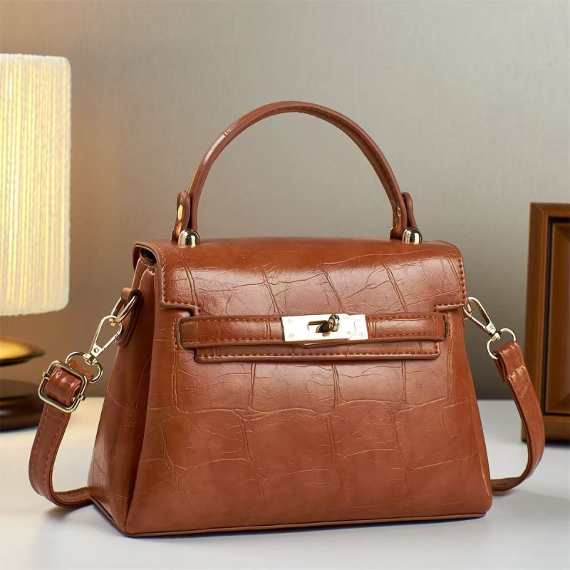 Mini Kelly torbica u retro stilu za žene, PU, mala veličina, crossbody/ramenska torba, proljetna kolekcija 2024