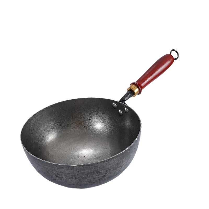Oală mică de fier neacoperită pentru lapte, cu finisaj oglindă, fontă turnată la cald, potrivită pentru plită