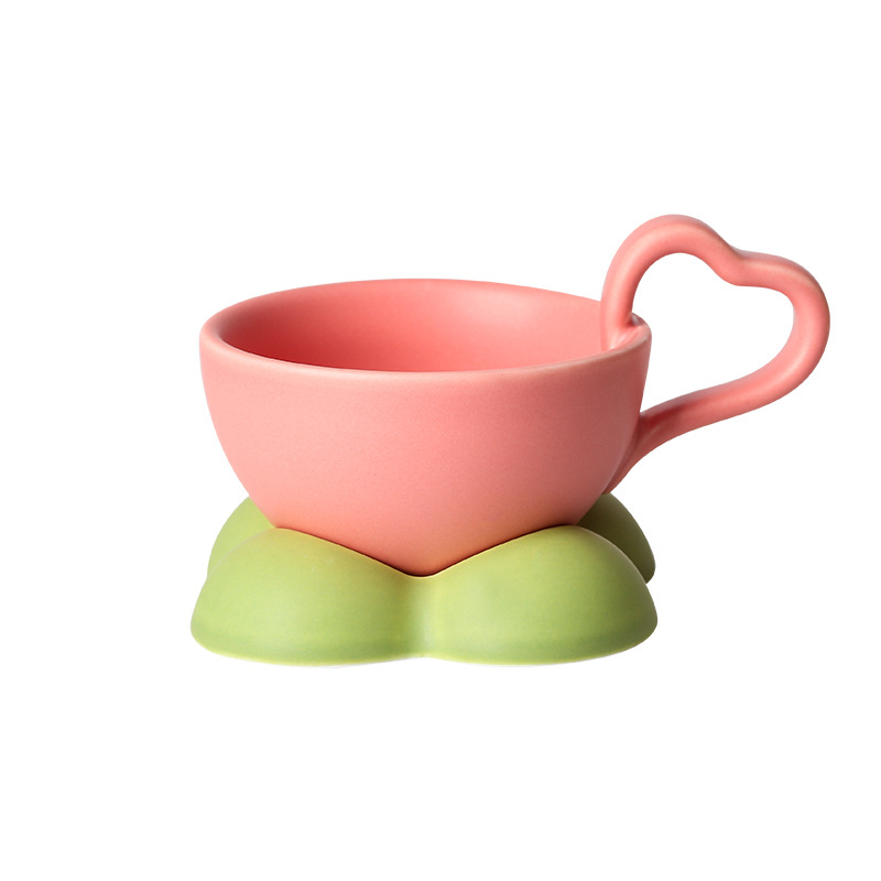 Set porțelan cafea cești și farfurioare, stil Nordic, cadou drăguț, ceramică de înaltă calitate