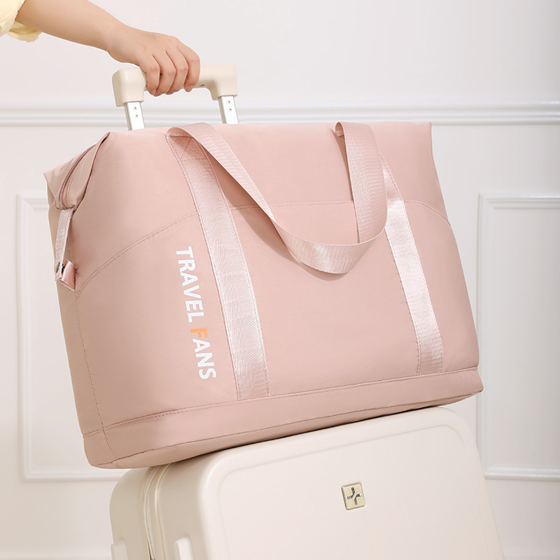 Sklopiva putna torba, 20-35L, velika kapaciteta, kompatibilna s koferima na kotačićima, višenamjenska tote torba, unisex, gradski minimalistički dizajn