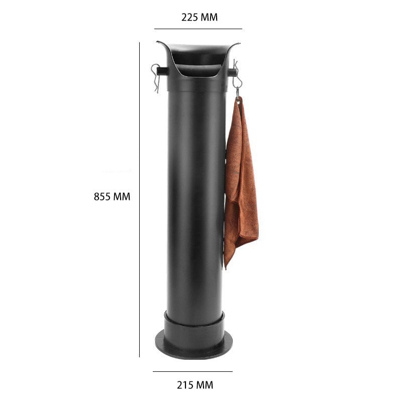 Container vertical pentru zaț de cafea, cu logo – knock box comercial actualizat