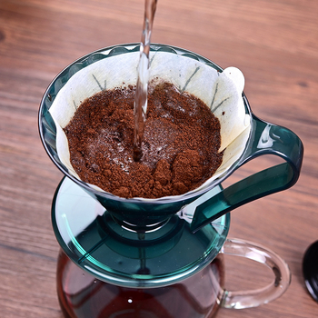 Set filtru cafea V60 din sticlă: dripper din sticlă, cafetieră, pâlnie și filtre de hârtie
