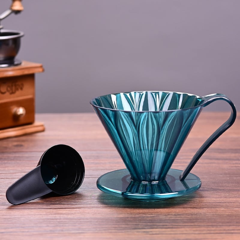 Set filtru cafea V60 din sticlă: dripper din sticlă, cafetieră, pâlnie și filtre de hârtie
