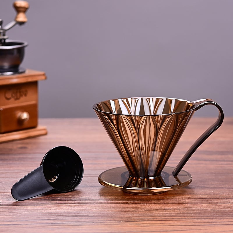 Set filtru cafea V60 din sticlă: dripper din sticlă, cafetieră, pâlnie și filtre de hârtie