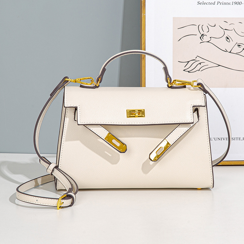 i'Mok ženska torbica nišnog dizajna, lagana luksuzna torba Kelly, 2023 novi model, preko ramena i crossbody, srednja veličina, PU koža