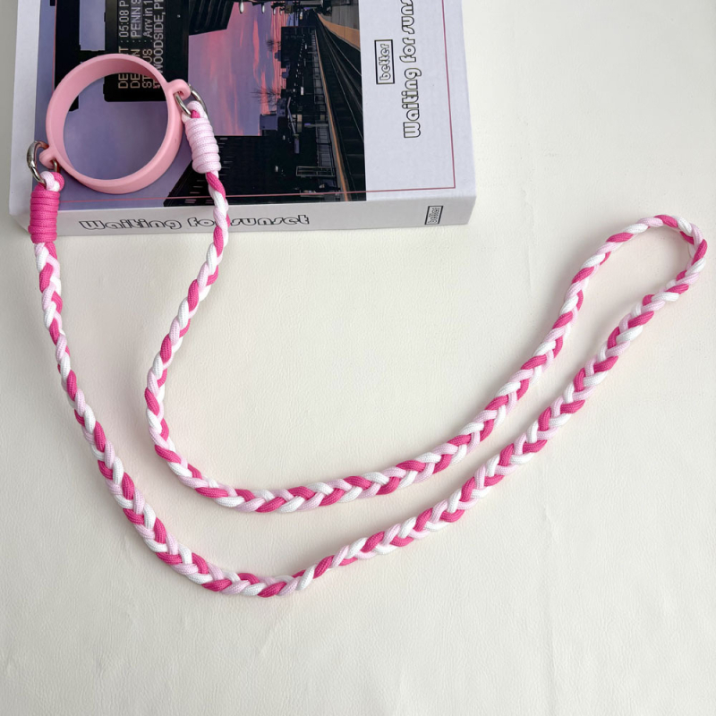 Bretea împletită lungă pentru sticle de apă, curea crossbody compatibilă cu cănile izolate Stanley, șnur pentru pahare cu gheață și inele pentru pahare