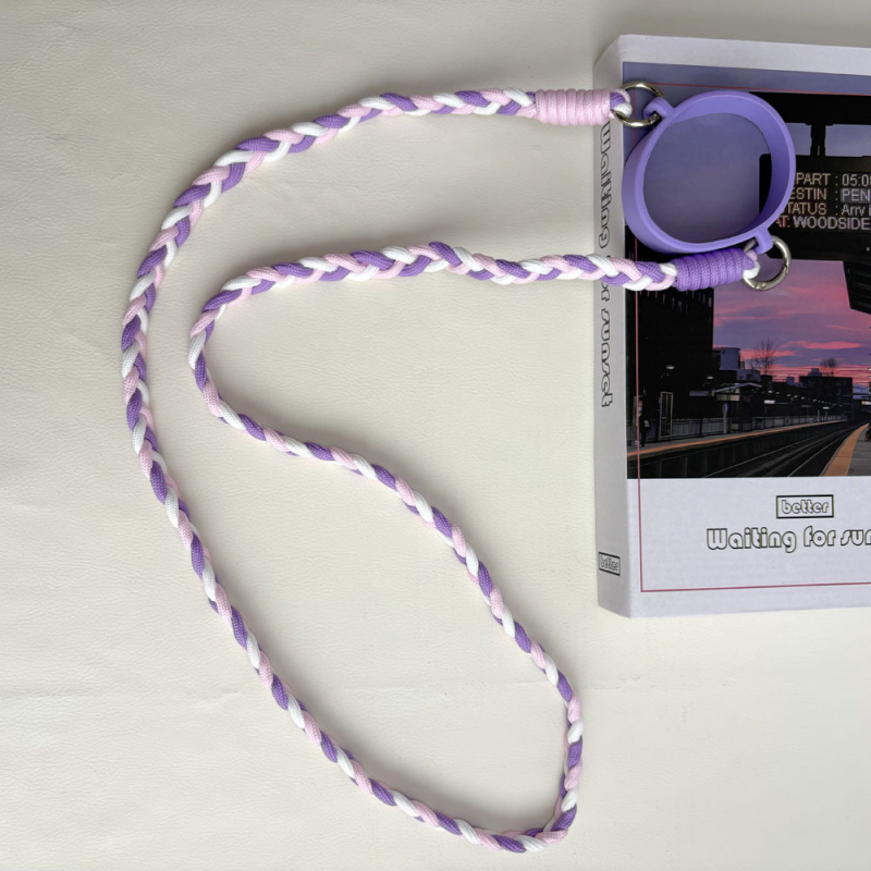 Bretea împletită lungă pentru sticle de apă, curea crossbody compatibilă cu cănile izolate Stanley, șnur pentru pahare cu gheață și inele pentru pahare