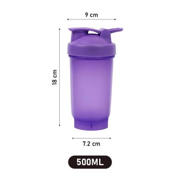 500 ml Φορητό πλαστικό ποτήρι με χερούλι, για αθλητικά ροφήματα και σέικερ πρωτεΐνης