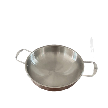 Oală din oțel inoxidabil în stil coreean minimalist, pentru ramen și supă, cu două mâneri, 1,1–2 L