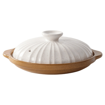 Caserolă ceramică cu gură joasă pentru aragaz, 1 L, ideală pentru orez și supe, fără strat de acoperire