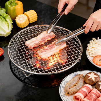 Grătar rotund din oțel inoxidabil cu picioare, suport pentru friteuză cu aer, plasă de scurgere a uleiului, grilaj de abur și bază pentru carne în cuptor
