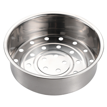 Coș de abur din oțel inoxidabil cu mâner pentru orez, suport universal de abur pentru 3L/4L/5L