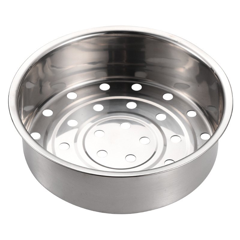Coș de abur din oțel inoxidabil cu mâner pentru orez, suport universal de abur pentru 3L/4L/5L