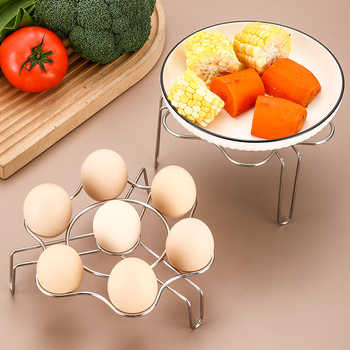 Suport de abur din oțel inoxidabil în formă de floare pentru bucătăria de acasă, tavă de abur multifuncțională și raft interior pentru ouă și fierbător de orez