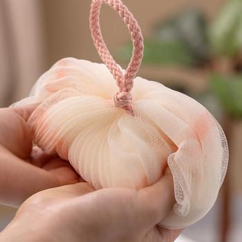 Camellia minge de baie moale cu gradient, floare de baie spumoasă, prosop moale de exfoliere