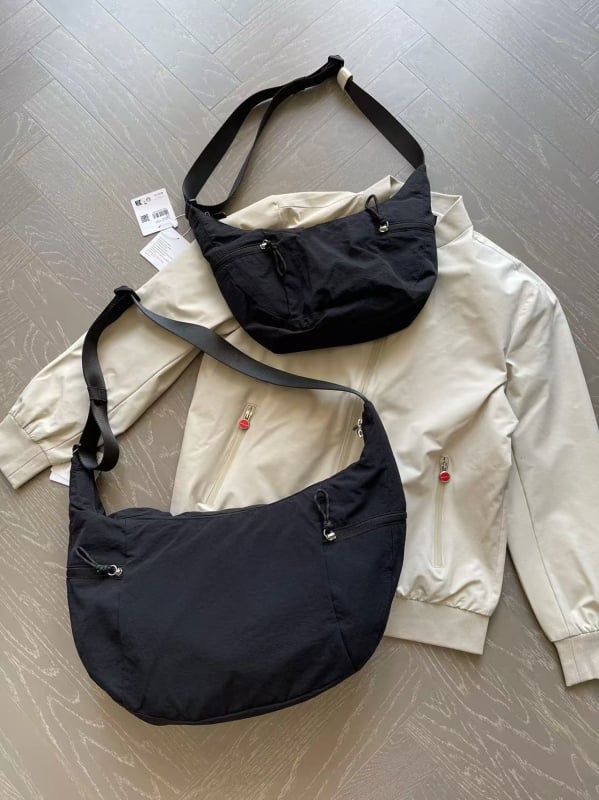 Slouchy Sling Croissant torba, crossbody za žene, 6L mala i 13L velika dumpling stil torba, svakodnevna torba za rame