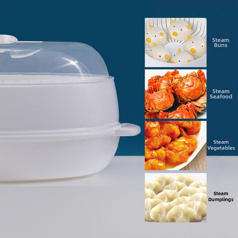 Camellia Vas de aburi pentru microunde 1000 ml – ustensil alimentar pentru încălzirea prânzului, model 2701