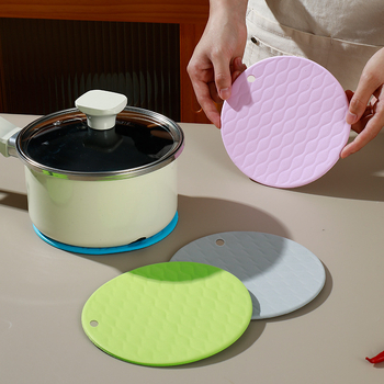 Pad EVA circular pentru izolație termică, pentru supe și oale, antiarsură, impermeabil, reducere zgomot, design modern minimalist