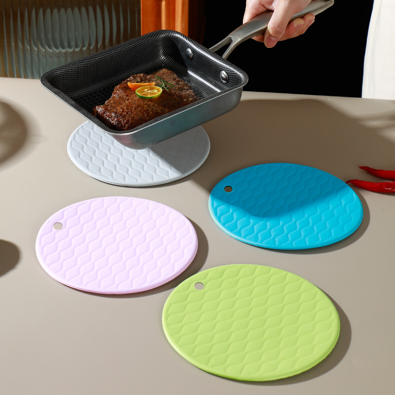 Pad EVA circular pentru izolație termică, pentru supe și oale, antiarsură, impermeabil, reducere zgomot, design modern minimalist