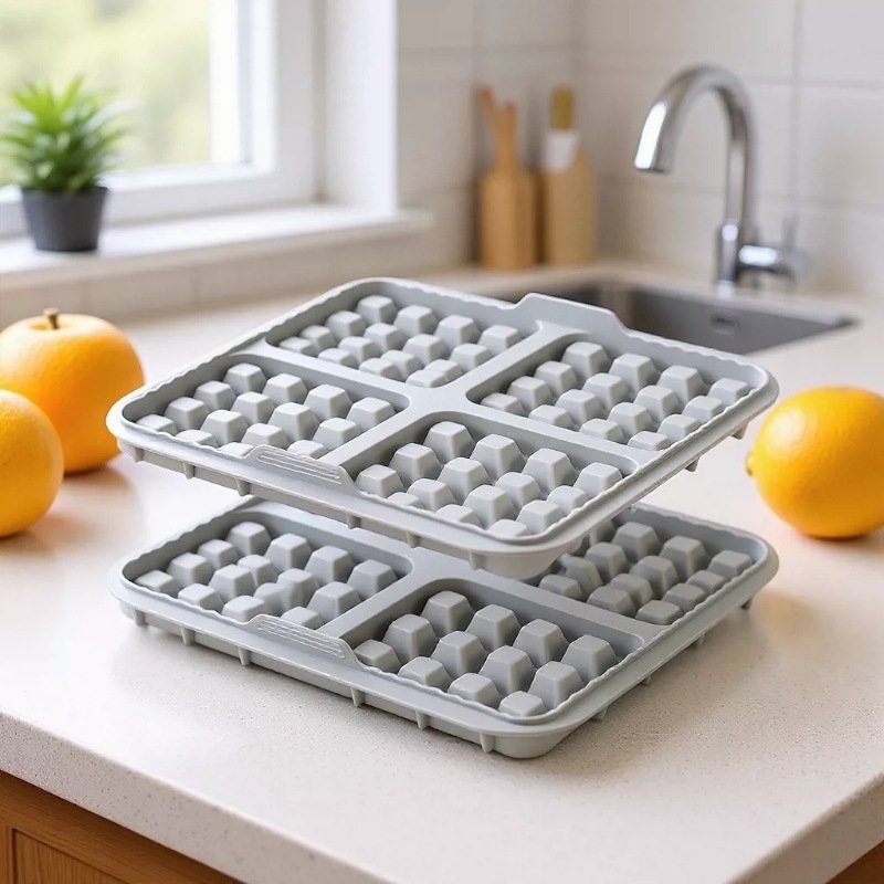 Set de matrițe pentru vafe pentru air fryer, tavă de copt și forme pătrate pentru prăjituri, în dimensiuni mari și mici.