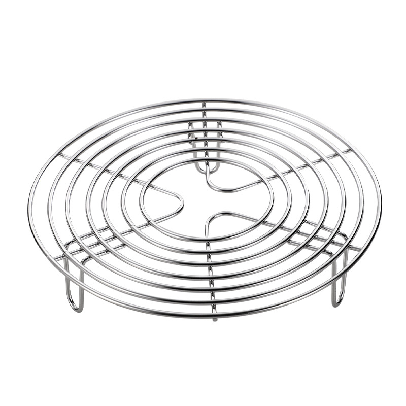 Raft de abur din oțel inoxidabil 304 pentru oală electrică de orez - rotund, îngroșat, multifuncțional, covoraș izolant termic