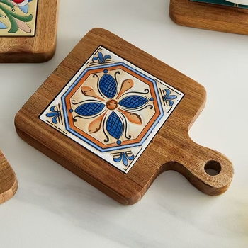 Set ceramic pentru masă: plăci și suporturi ceramice, izolație termică, protecție împotriva arsurilor, pentru oale, supe, cești, farfurii