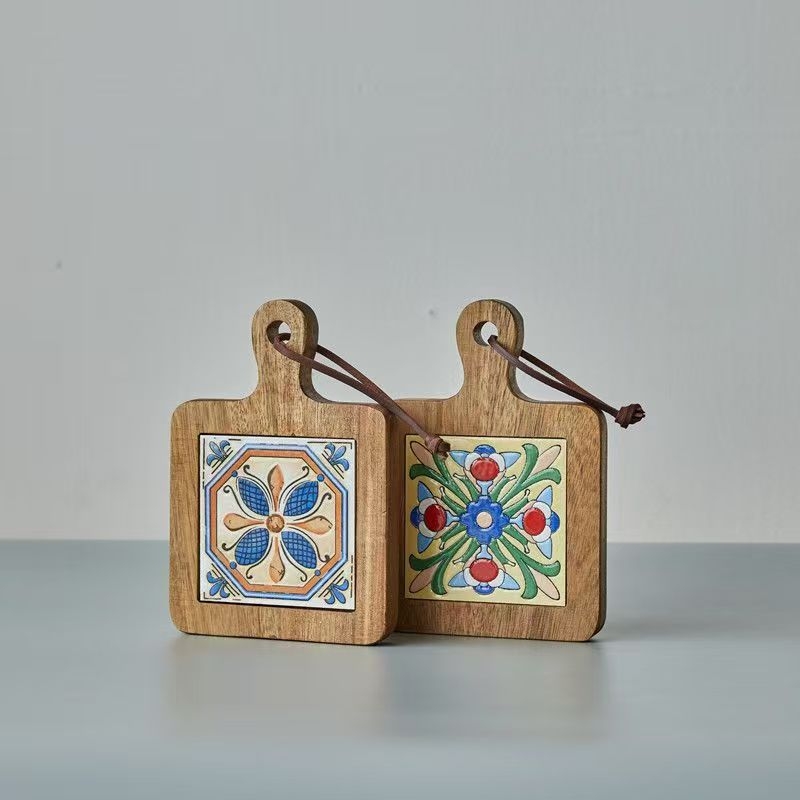 Set ceramic pentru masă: plăci și suporturi ceramice, izolație termică, protecție împotriva arsurilor, pentru oale, supe, cești, farfurii