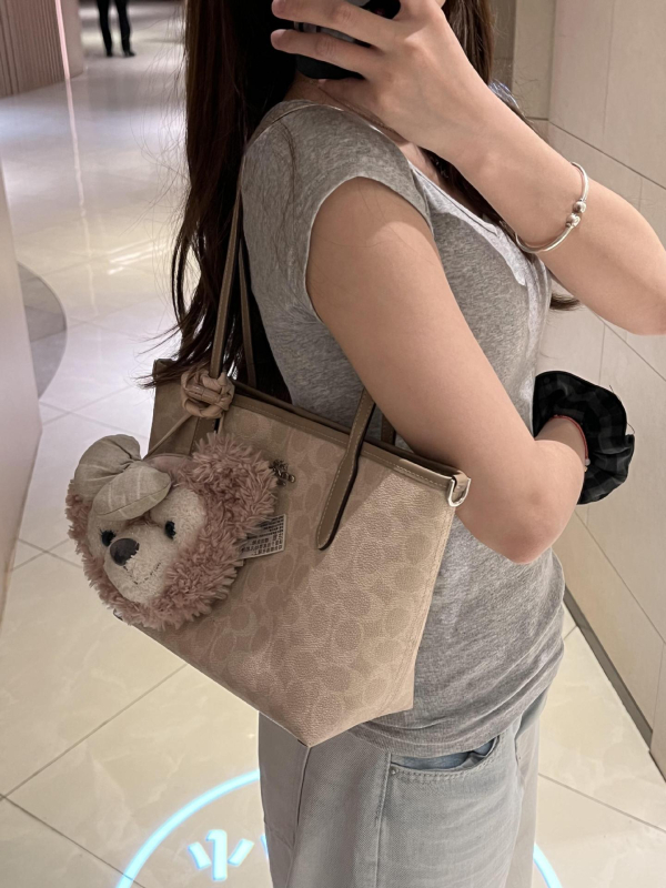 City23 tote torba s monogramom, magnetska kopča, velika kapaciteta, torba za nošenje u ruci i na rame za žene
