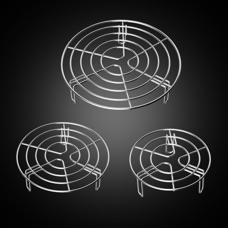 Raft de aburi din oțel inoxidabil 304 pentru uz casnic, raft de aburi îngroșat, compatibil cu oale sub presiune și cu oale de orez, raft despărțitor de apă pentru abur, raft pentru gătit legume