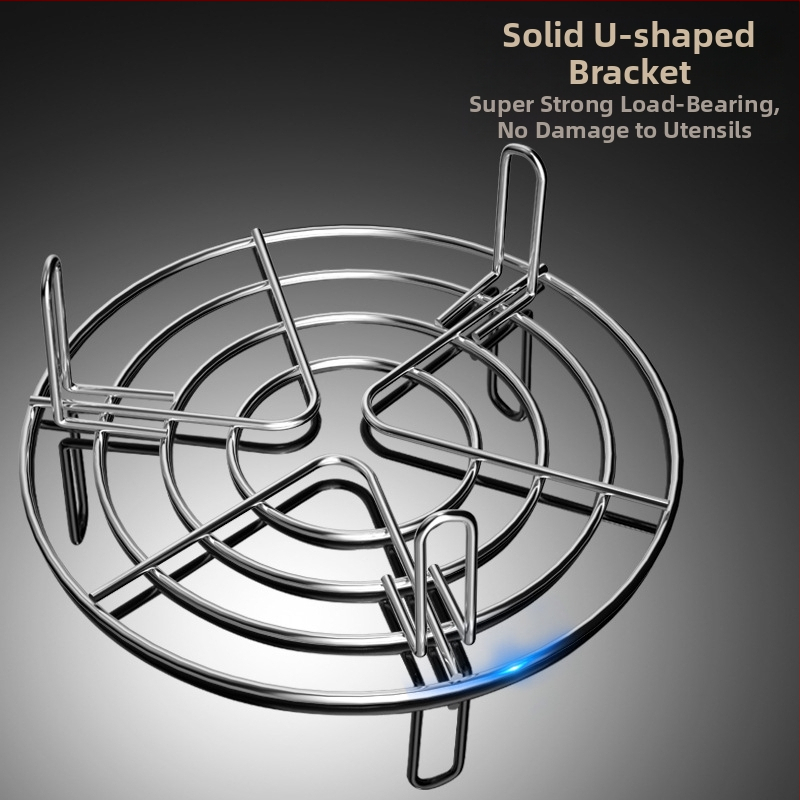 Raft de aburi din oțel inoxidabil 304 pentru uz casnic, raft de aburi îngroșat, compatibil cu oale sub presiune și cu oale de orez, raft despărțitor de apă pentru abur, raft pentru gătit legume
