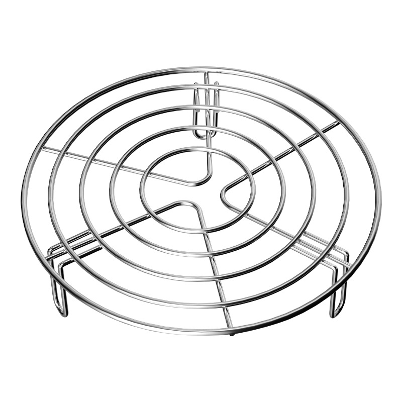 Raft de aburi din oțel inoxidabil 304 pentru uz casnic, raft de aburi îngroșat, compatibil cu oale sub presiune și cu oale de orez, raft despărțitor de apă pentru abur, raft pentru gătit legume