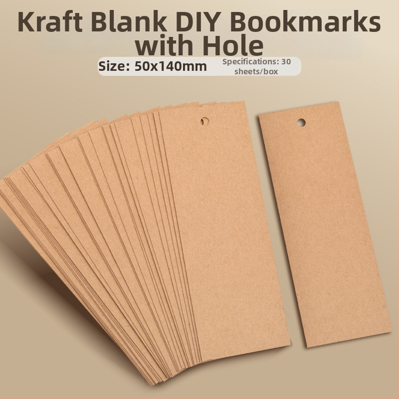 Prázdna záložka do knihy, ručne vyrobená DIY s strapkou, starožitný štýl, hrubý kartón, batika na ryžovom papieri, ručne maľovaná kaligrafia