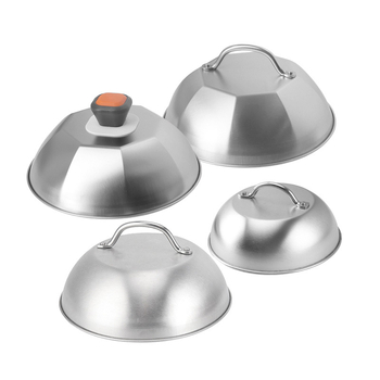 Set din oțel inoxidabil 304: capac de oală și plăcuță teppanyaki pentru grătar, 30 cm
