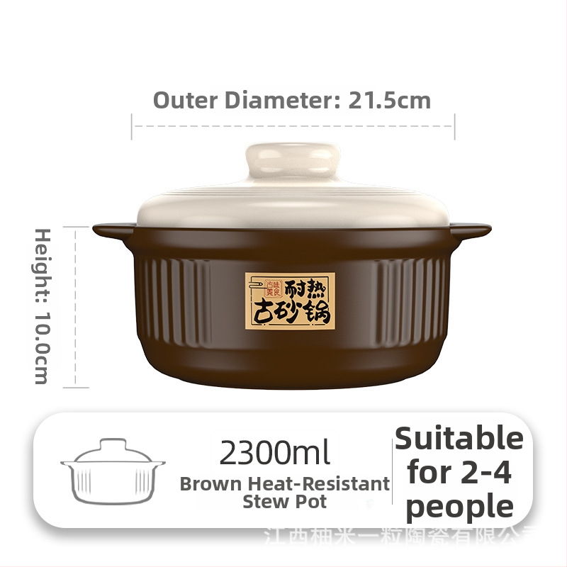 Caserolă din lut rezistentă la temperaturi, vas plat pentru orez, capacitate mare, compatibil cu aragaz pe gaz, rezistent la crăpare