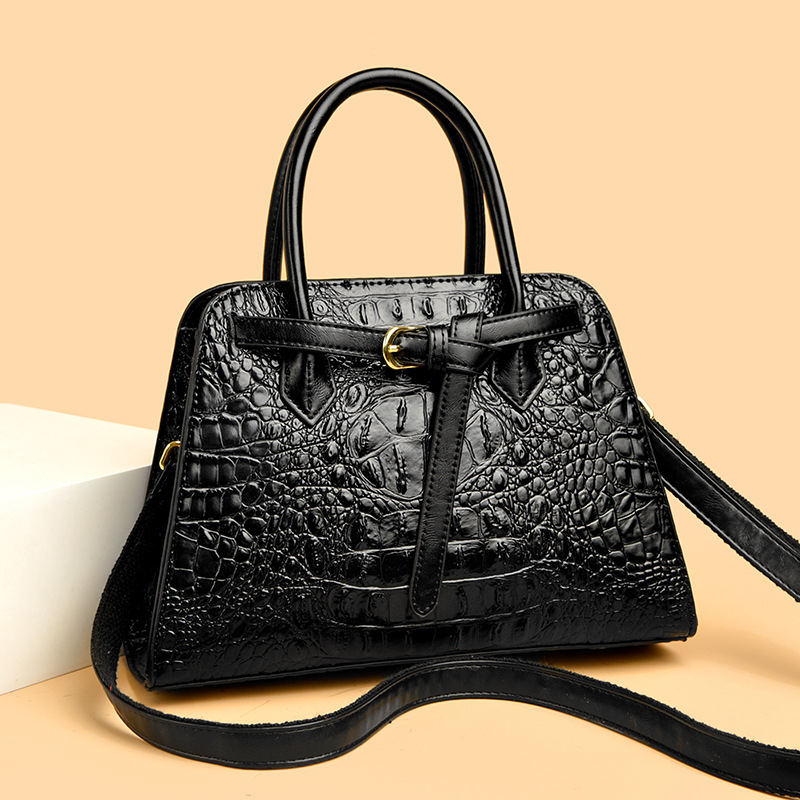 Ženska torba velika s uzorkom krokodila, s remenom za rame i crossbody remenom, stil Euro-Amerika, visoka kvaliteta