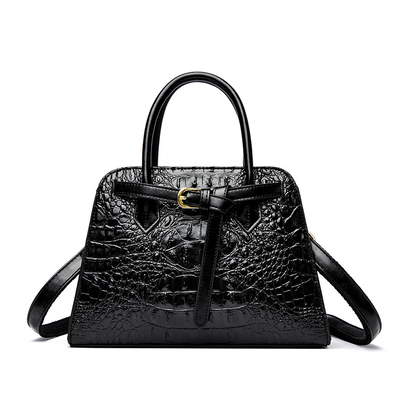Ženska torba velika s uzorkom krokodila, s remenom za rame i crossbody remenom, stil Euro-Amerika, visoka kvaliteta