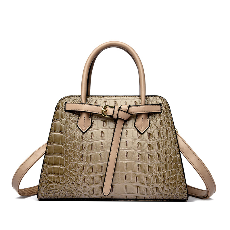 Ženska torba velika s uzorkom krokodila, s remenom za rame i crossbody remenom, stil Euro-Amerika, visoka kvaliteta
