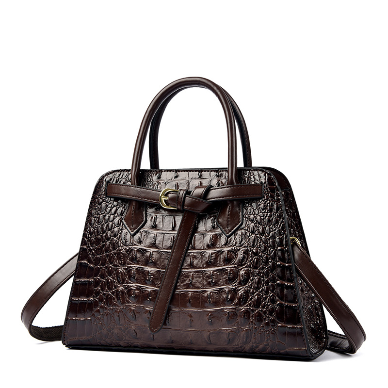 Ženska torba velika s uzorkom krokodila, s remenom za rame i crossbody remenom, stil Euro-Amerika, visoka kvaliteta