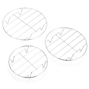 Raft de abur din oțel inoxidabil 304, rotund, cu patru picioare și design îngroșat cu picioare joase